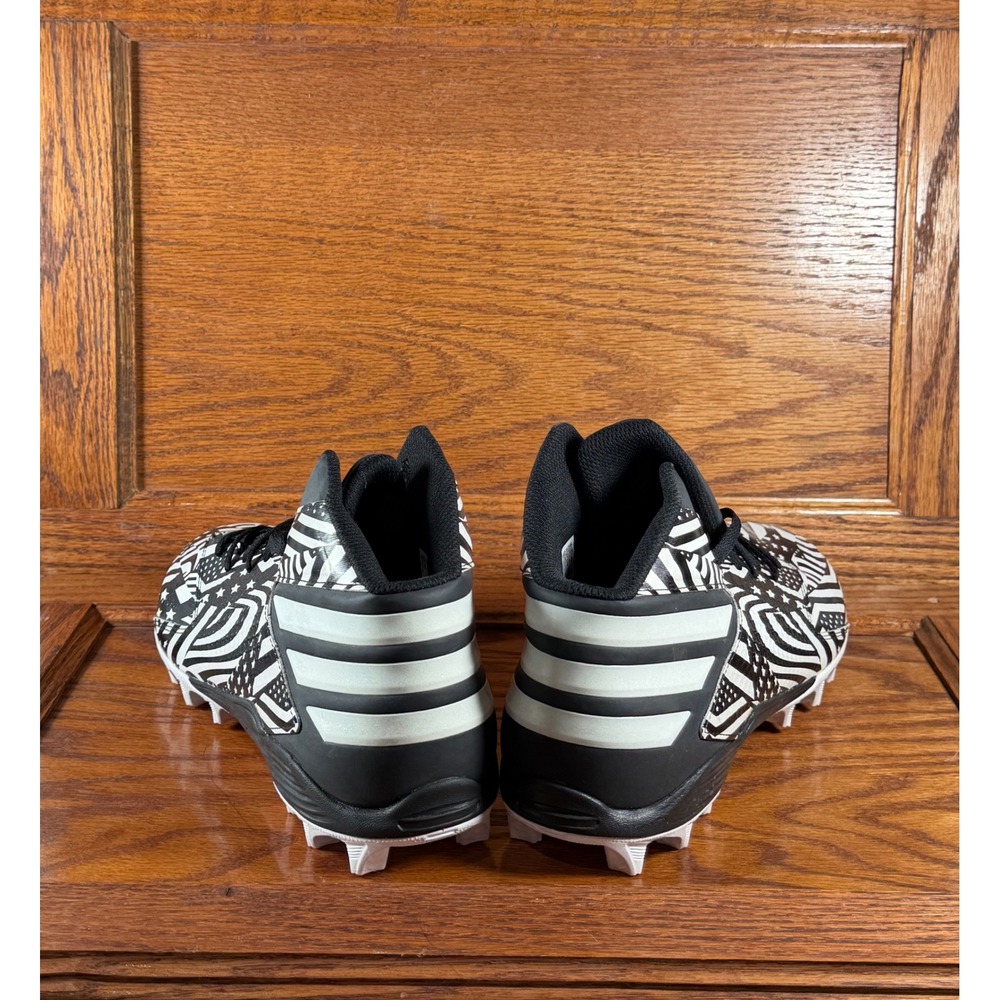Adidas Freak Mid Football Cleats Mens 11.5 Black White Stars Stripes Q16091 - Picture 5 of 8